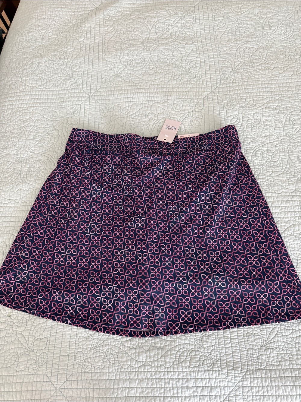 Croft &Barrow Blue and Pink(s) Geometric Skort